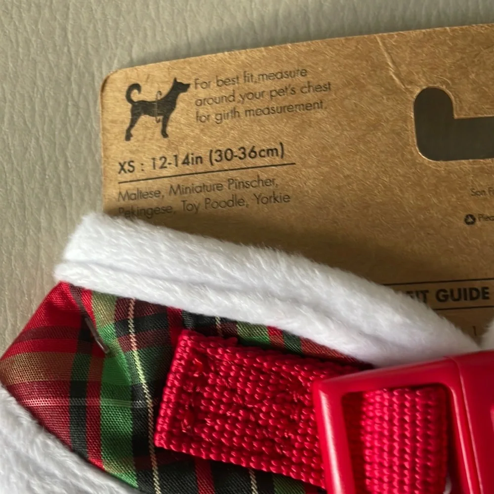 Dog holiday harness extra small